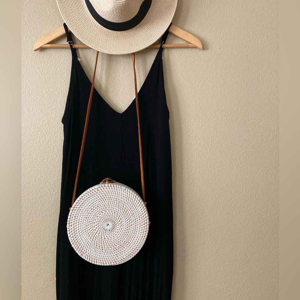 Woven Boho Round Rattan Purse